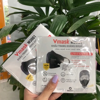 Khẩu Trang Vải Kháng Khuẩn Nano 4 lớp Vmask - Hộp 6 cái