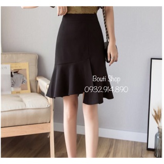 Chân váy gợn sóng tà xéo lyly - nhiều size và màu, form dáng chuẩn thích hợp mặc đi làm, dự tiệc