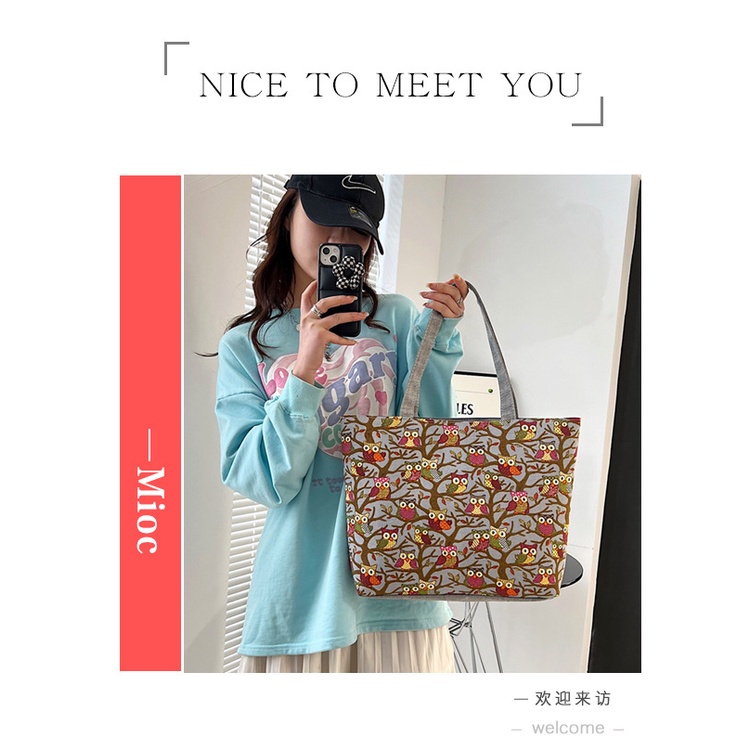 Túi Đeo Vai Dung Tích Lớn Họa Tiết Bắt Mắt Phù Hợp Học Sinh, Sinh Viên 2N021- 2 Ngân shop
