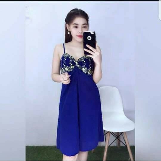 ĐẦM NGỦ THUN LẠNH PHỐI REN SEXY BHGS58
