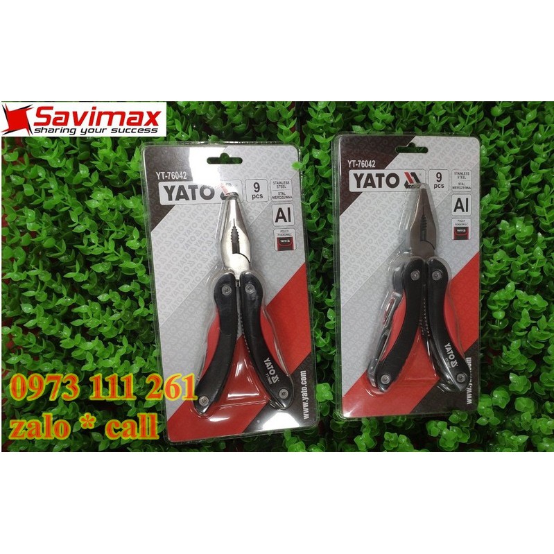 Bộ kìm đa năng 9 trong 1 Yato YT-76042