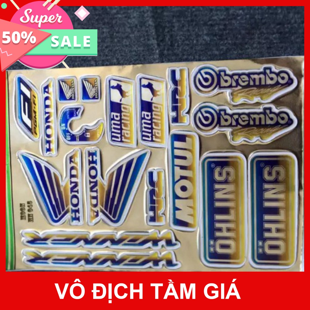 [GIÁ GỐC] BỘ TEM LOGO NỔI XE WINNER TITAN