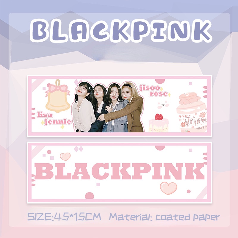 biểu ngữ blackpink giấy dày phủ giấy in hai mặt sao biểu ngữ ngoại vi