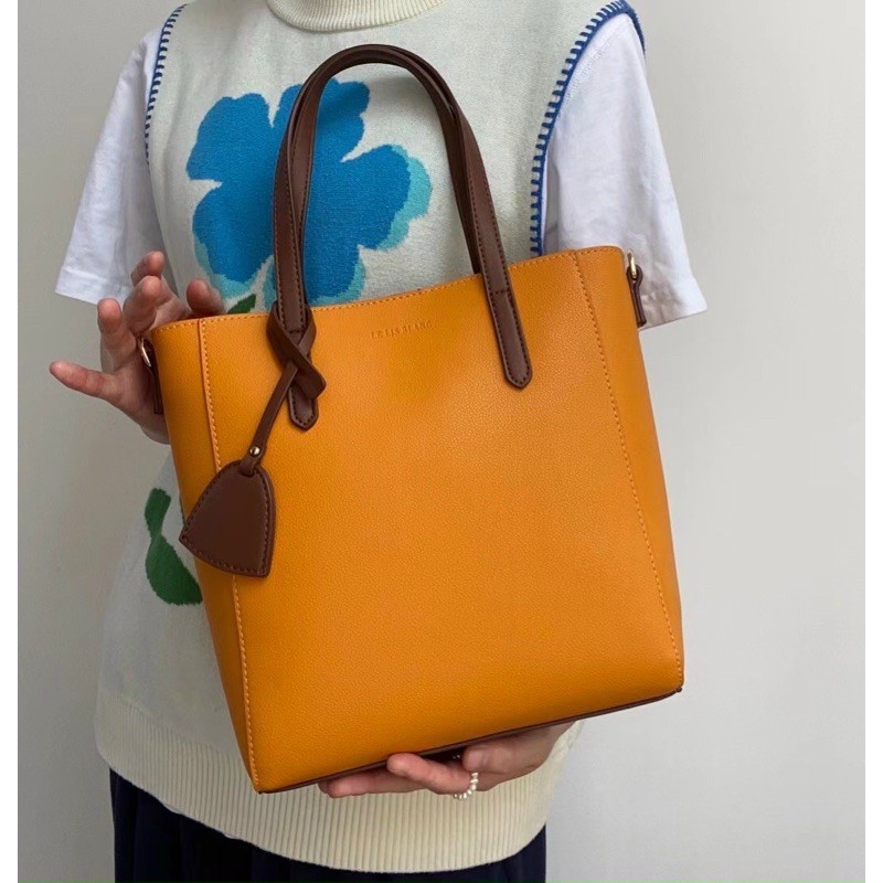 Túi tote medium Le.Liz.Blanci orange