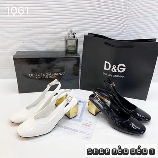 Sandal DG dolce mũi tròn gót trụ fullbox