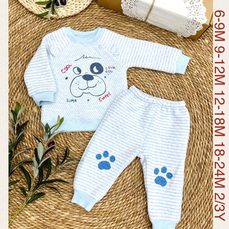 Bộ chần bông Moon cao cấp cho bé size 7-16kg