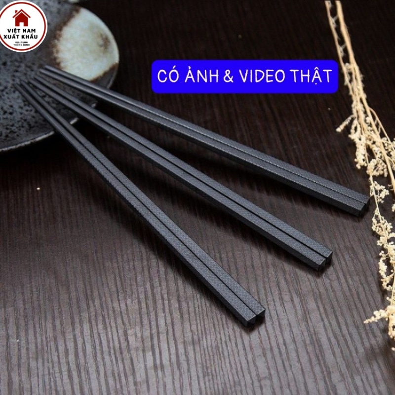 Set 10 Đôi Đũa Nhật Kháng Khuẩn Chống Nấm Mốc Chống Trơn Trượt Sang Trọng