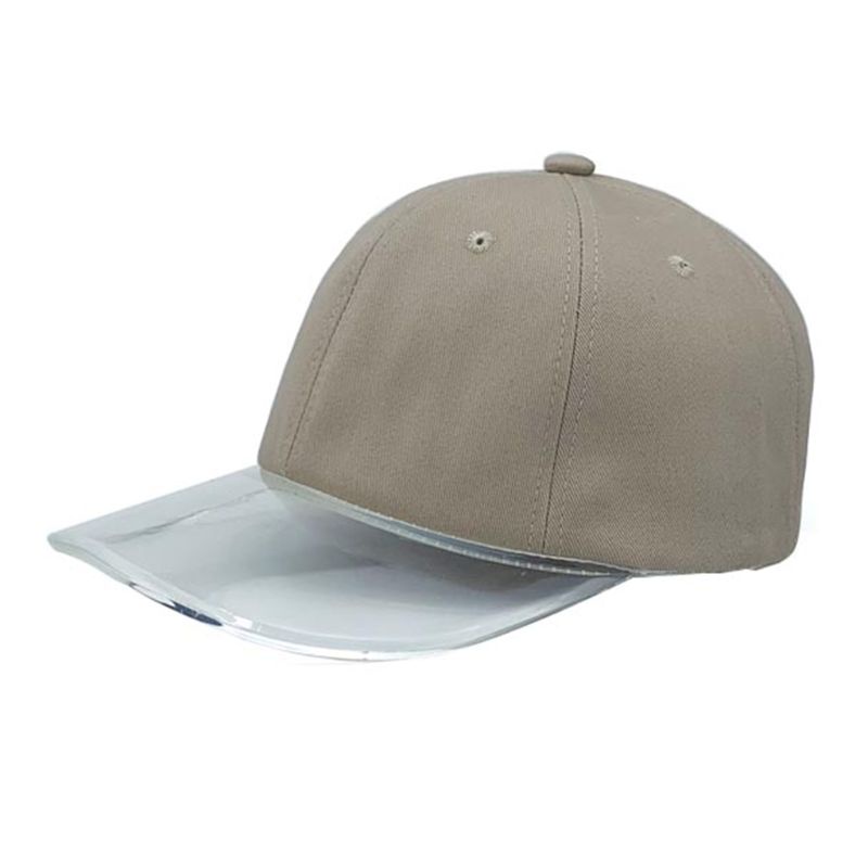 Mũ Lưỡi Trai PVC Vành Rộng Màu Trơn Trong Suốt Thời Trang Mùa Hè Cho Các Cặp Đôi