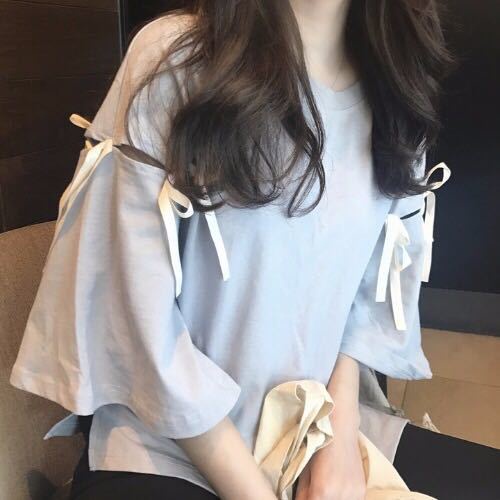 Áo thun nữ Ngắn Tay Dáng Rộng Phong Cách Harajuku Hàn Quốc Cho Nữ WT-TX-15