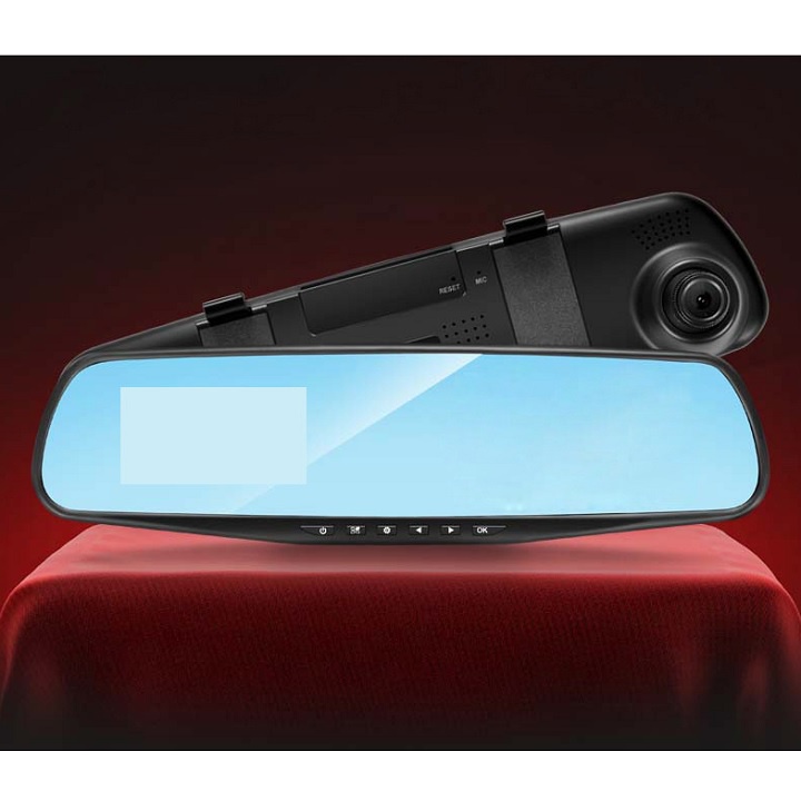 Camera hành trình gương chiếu hậu (4.3inch) full HD, Kèm camera lùi