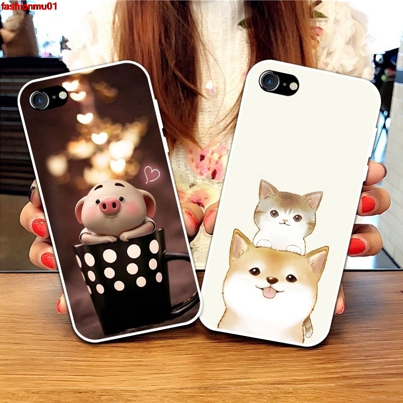 Ốp điện thoại nhựa silicon TPU mềm hoạ tiết 3 NMN cho iPhone 7 8 5 5S SE 2020 5C 6 6S Plus X XS XR 11 Pro MAX