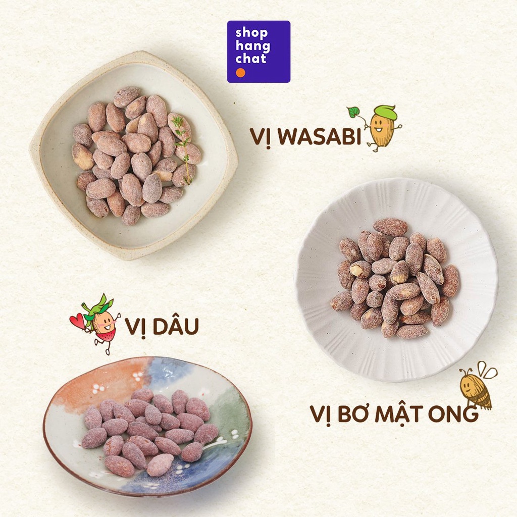 Combo 3 gói Hạt Hạnh Nhân Tẩm Vị Hàn Quốc Tom's Farm 30G