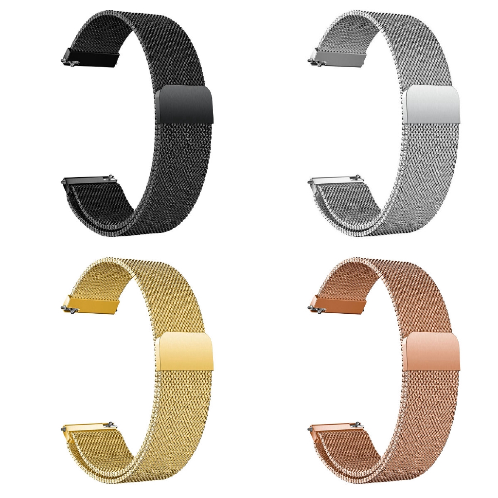 Xumu Universal Replacement Bracelet For Huawei GT Samsung Galaxy Watch 4 3 Active 1 2 40mm 42mm Milanese Metal Magnetic Strap 41mm 45mm Watch 4 Classic 44mm 46mm