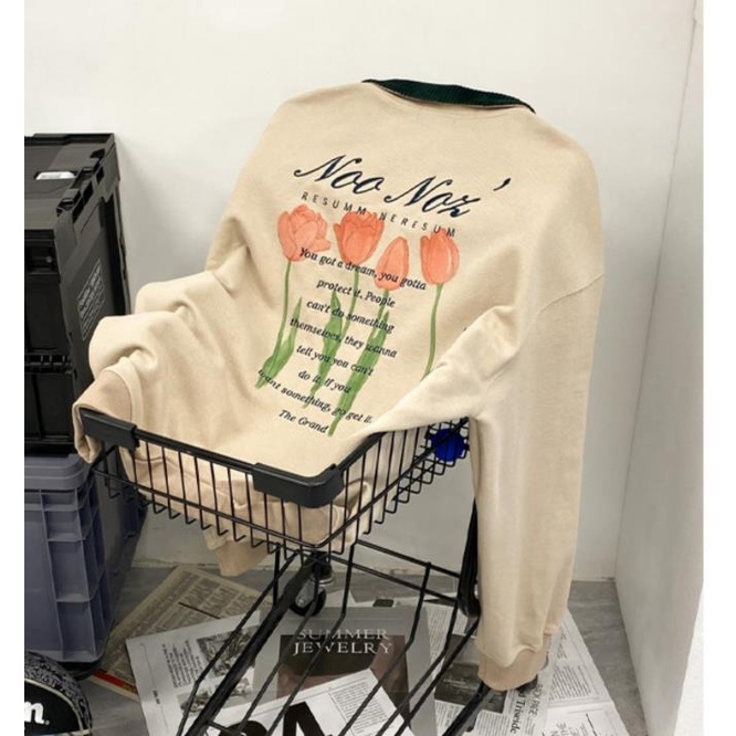 Áo Thun polo Dài Tay Form Rộng Phong Cách Hàn Quốc Dành Cho Nữ