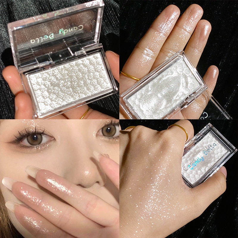 [Hàng mới về] Phấn bắt sáng ánh nhũ lấp lánh chất mềm mịn tiện dụng cho mũi và cơ thể