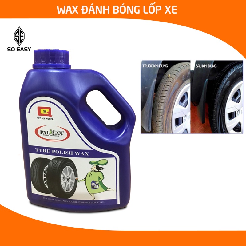 PALLAS Tyre polish wax 1.5L,Dung dịch đánh bóng lốp xe Wax đánh bóng P-1501 vỏ,lốp xe bảo dưỡng các loại bánh xe ô tô-