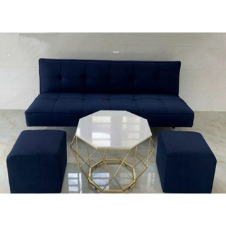 Bộ Sofa bed + 2 đôn + 1 bàn trà mặt đá (Freeship nt HCM, DA, BH)
