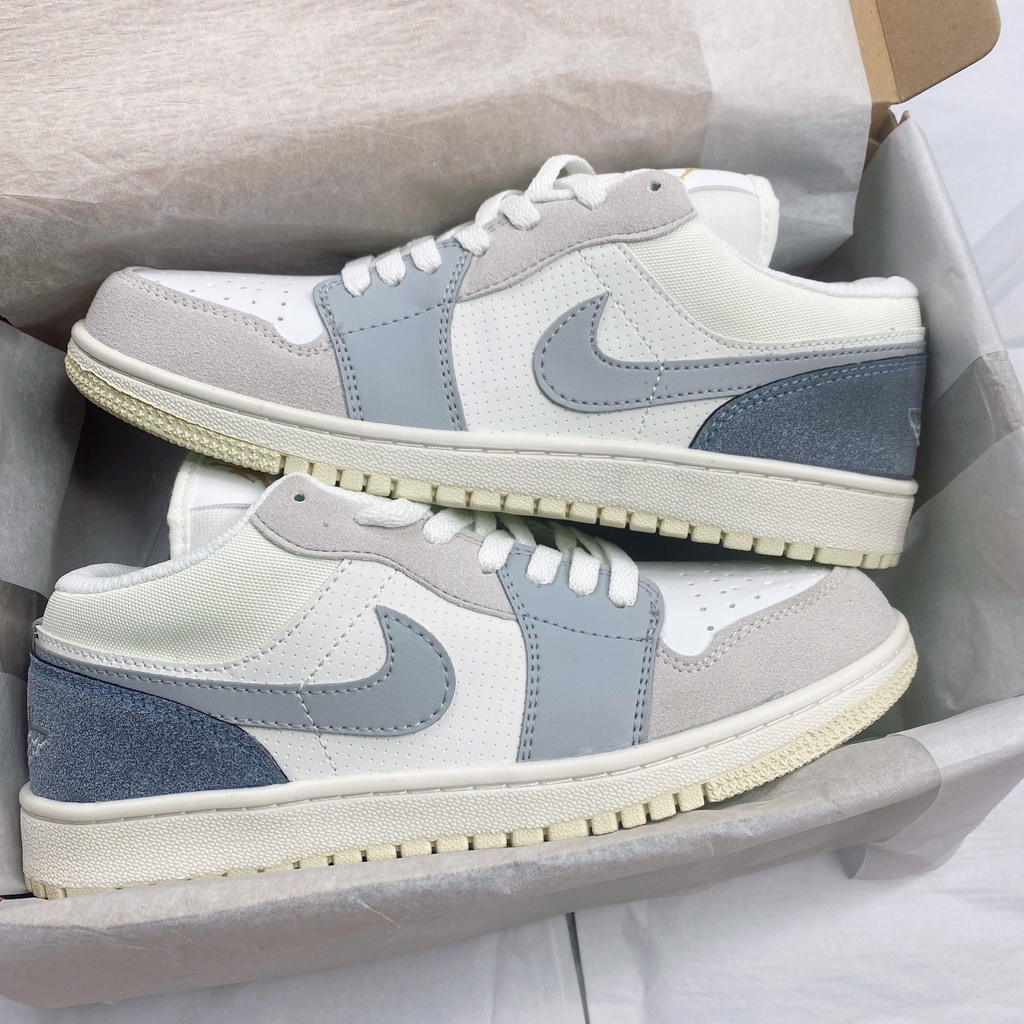 Giày Jordan Paris JD1 Cổ Thấp Gót Xanh, Giày Jodan Low Thấp Cổ Nam Nữ Full Box Bil | BigBuy360 - bigbuy360.vn