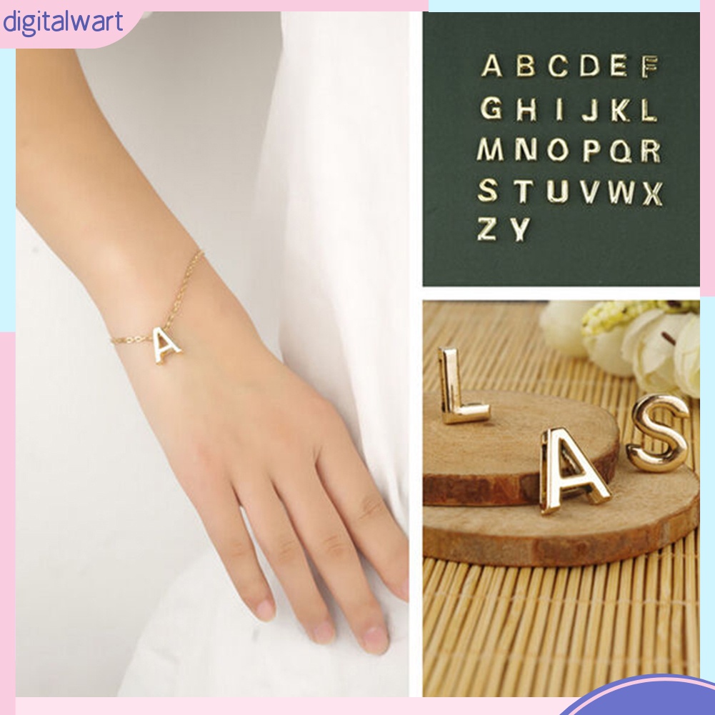 Dây Chuyền Chữ Cái Mạ Màu Vàng Thời Trang Nữ
