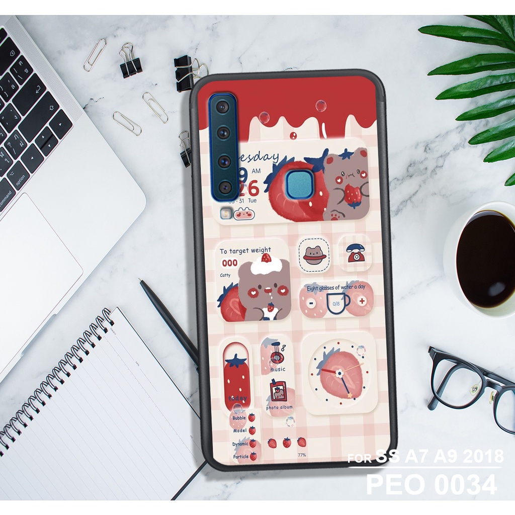 ỐP LƯNG SAMSUNG A30S - A50 - A70 - A7 2018 - A9 2018 , IN HÌNH GẤU NÂU CHOCOLATE ĐÁNG YÊU.