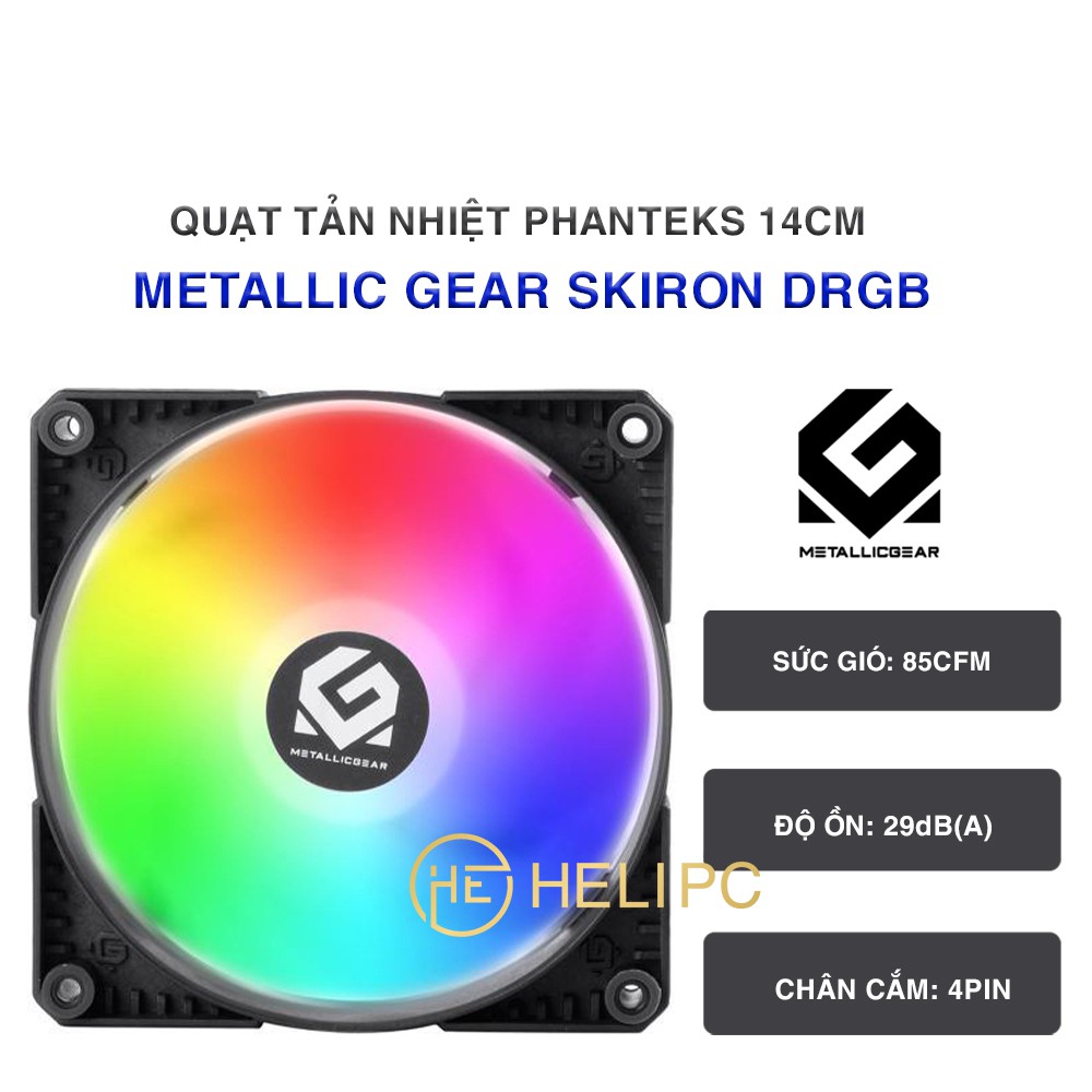 Quạt tản nhiệt case máy tính PHANTEKS Metallic Gear Skiron DRGB - Quạt fan case 14cm