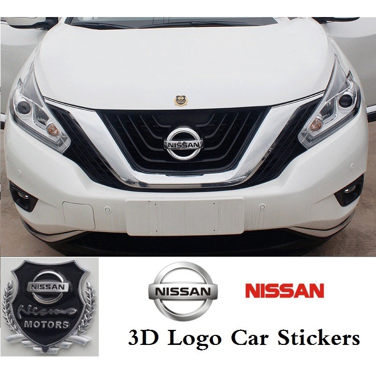 Miếng Dán Logo 3d Cho Xe Hơi (mua 1 Tặng 1) Nissan Motors