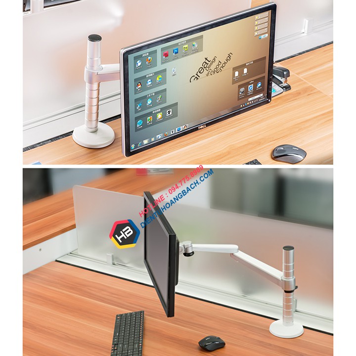 GIÁ TREO MÀN HÌNH OA 3S 17 - 27 INCH – HỢP KIM NHÔM CAO CẤP [HƠN TAY TREO MÀN HÌNH NB F80 - NB H80 - NB H100]