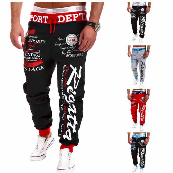 Quần Jogger Dài In Họa Tiết Thời Trang Đường Phố Cho Nam