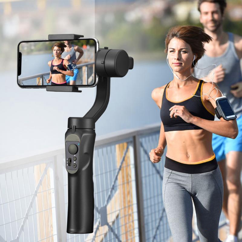 Gimbal chống rung điện thoại cho Android và IOS, 3 trục, xoay 360°, trợ lý chụp ảnh quay phim bảo hành 12 tháng F6