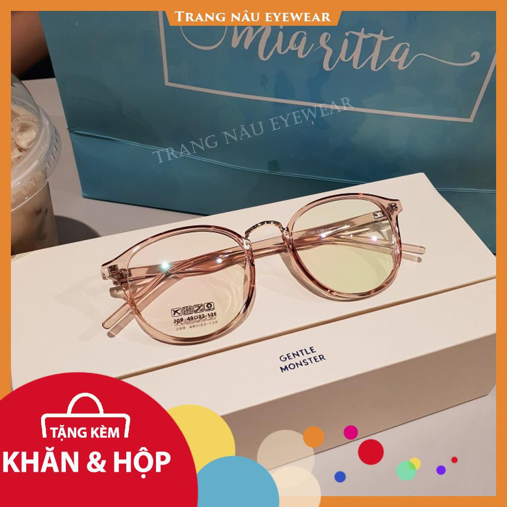 [Mã SKAMCLU7 giảm 10% cho đơn từ 0Đ] [SIÊU SALE] Gọng Kính Cận - Kính Cận Nam Nữ 209 - Trang nâu eyewear