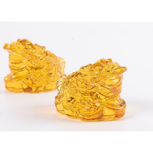 Thiềm từ  pha lê phong thủy may mắn & tài lộc, dài 6.5cm