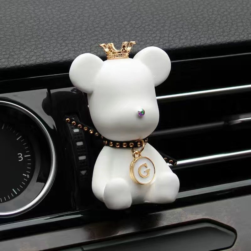 Phụ Kiện Khuếch Tán Nước Hoa Trang Trí Điều Hòa Xe Hơi Hình Gấu Dễ Thương