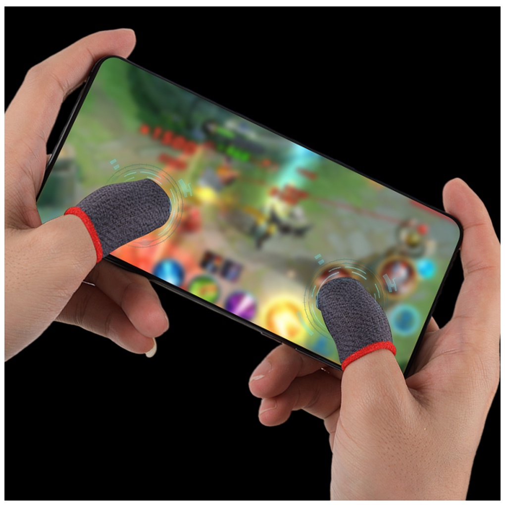 Set 2 đồ bọc ngón tay chơi game bằng sợi carbon chống trượt chống mồ hôi