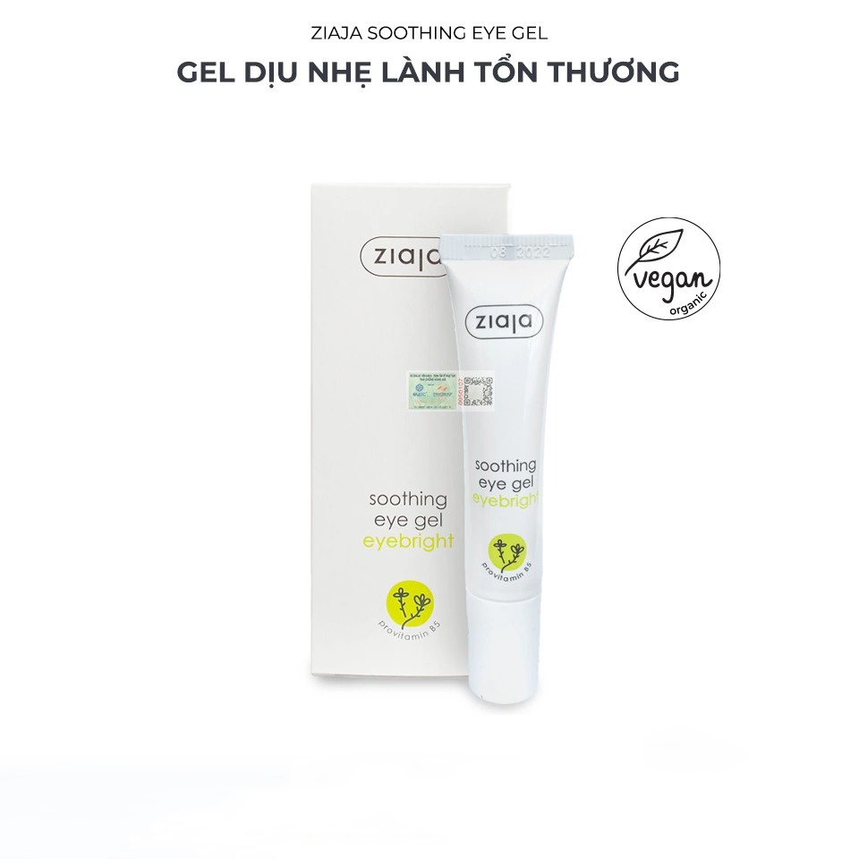 Gel Dịu Nhẹ Lành Tổn Thương Ziaja Soothing Eye Gel 15ml