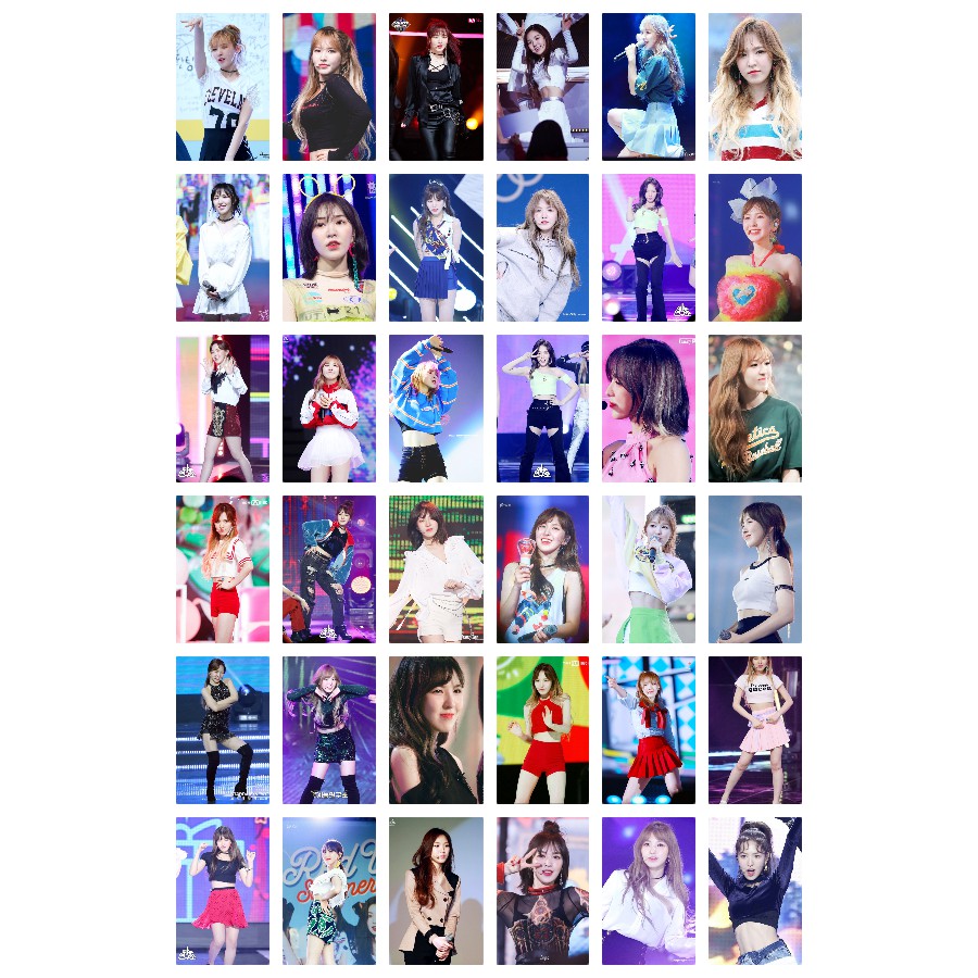 Lomo card 108 ảnh thành viên Red Velvet - Wendy on stage (có lẻ 3 set)