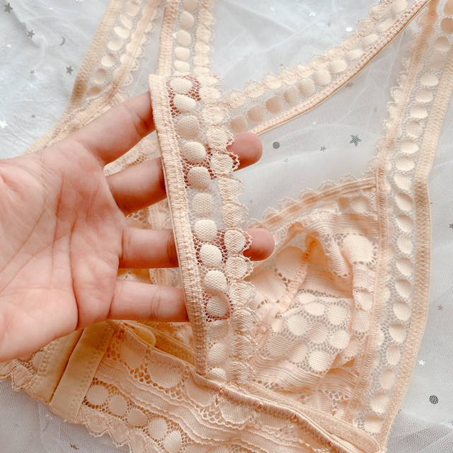 BK013 Set áo bra ren tặng kèm chíp - bộ đồ lót sexy - áo ngực ren không gọng quyến rũ - cochunhoquan11