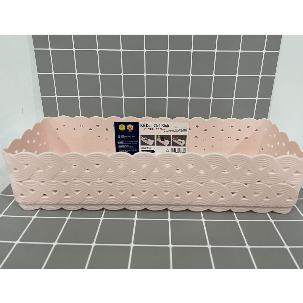 Rổ đan chữ nhật TỰ LẬP TL349 - 29cm