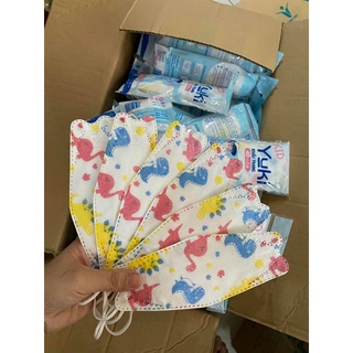 Combo 2 bich khẩu trang 4D cho bé