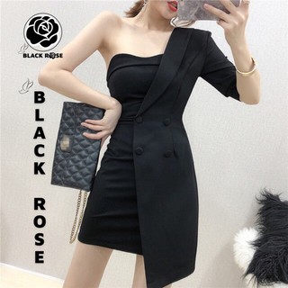 Đầm Vest Nữ Hàn Quốc Đẹp Cá Tính BLACK ROSE Váy Dự Tiệc Cao Cấp - TẤM BOUTIQUE