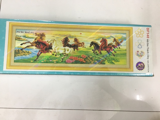 Tranh đính đá mã đáo thành công khổ lớn 2.2x75cm