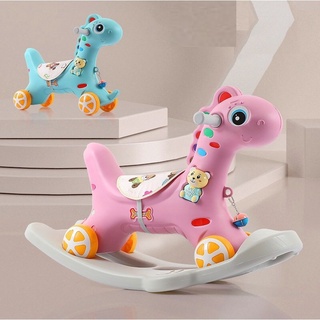 Đồ chơi ngựa bập bênh lật đật có phát nhạc cho bé