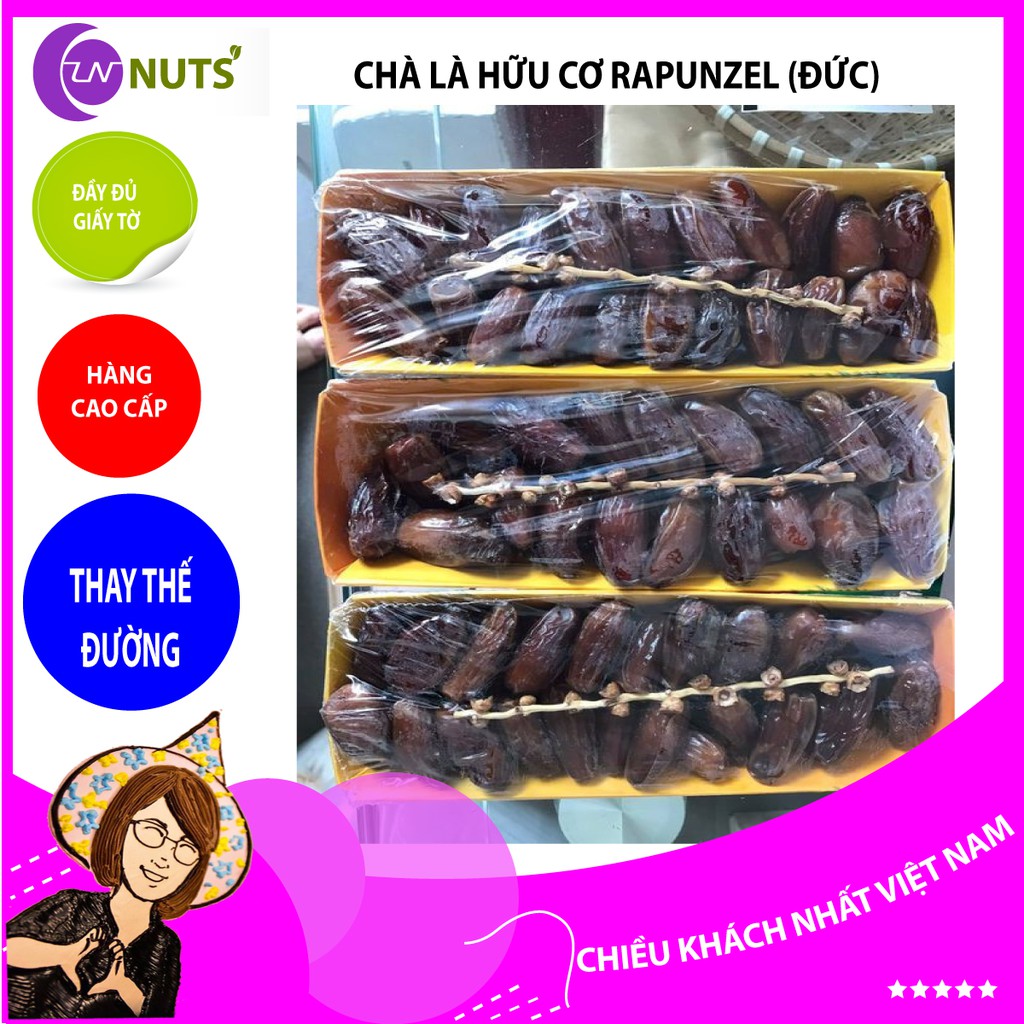 Chà Là hữu cơ RAPUNZEL 250g, nhập khẩu Đứcchất tạo ngọt tự nhiên thay thế đường tinh luyện