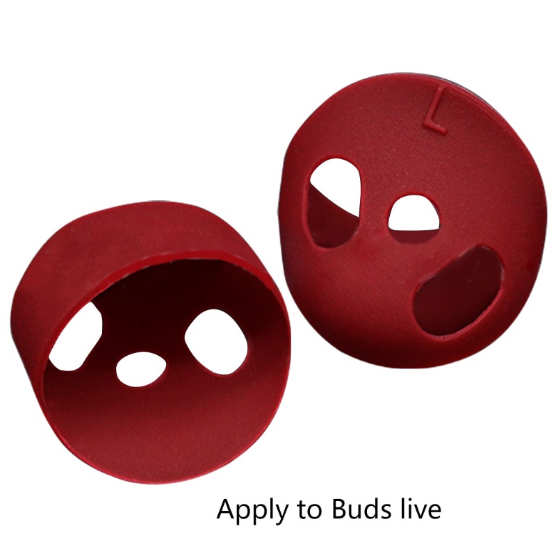 1 Cặp Vỏ Bảo Vệ Hộp Sạc Tai Nghe Bằng Silicon Cho Buds Live Earphon