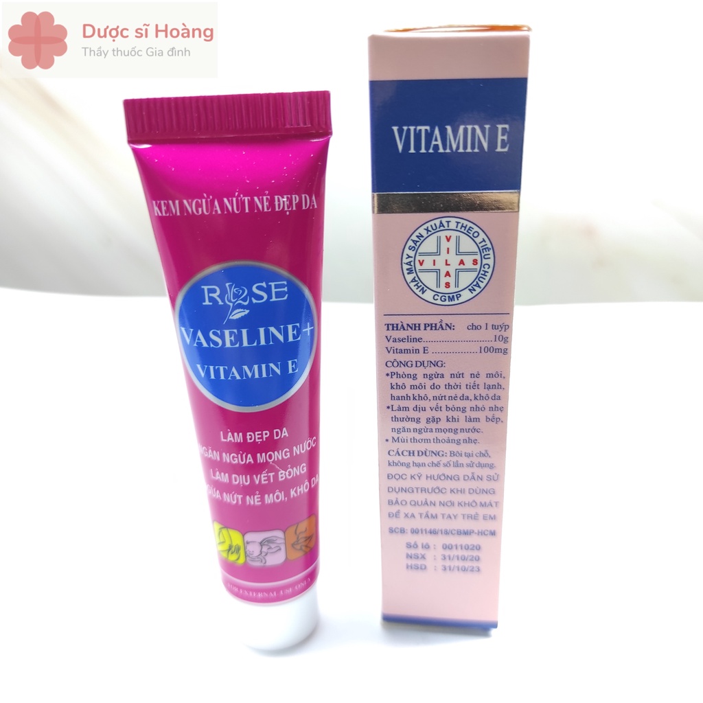 Kem Nẻ Vaseline Rose - Làm Đẹp Da, Làm Dịu Vết Bỏng