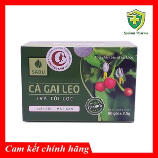 Sadu Trà Túi Lọc Cà Gai Leo – Tăng cường chức năng giải độc gan 150g – Hộp 60 gói *2,5g