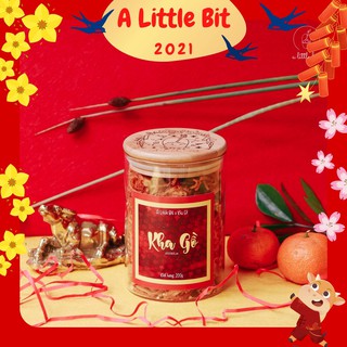 Hũ khô gà bơ tỏi 200g thơm ngon - sạch sẽ