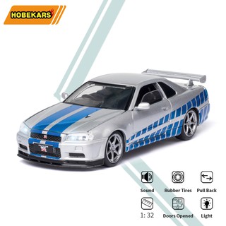 Mô Hình Xe Hơi Nissan Skyline Gtr R34 Tỉ Lệ 1: 32