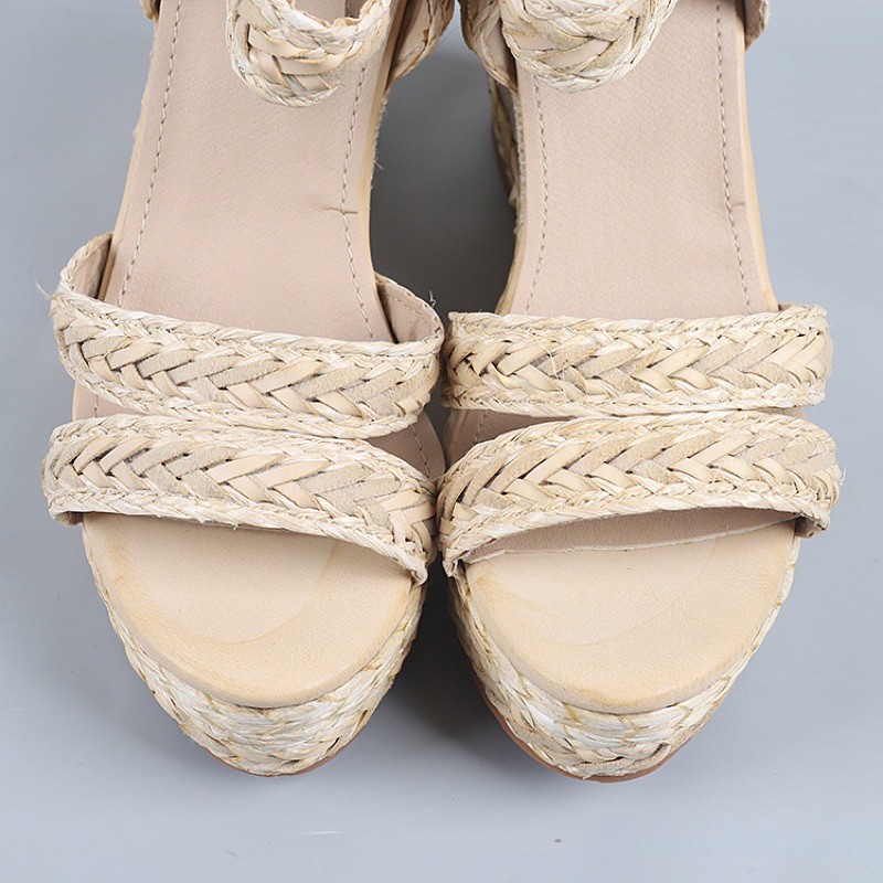 Sandal cói đế xuồng . hàng xuất Eu