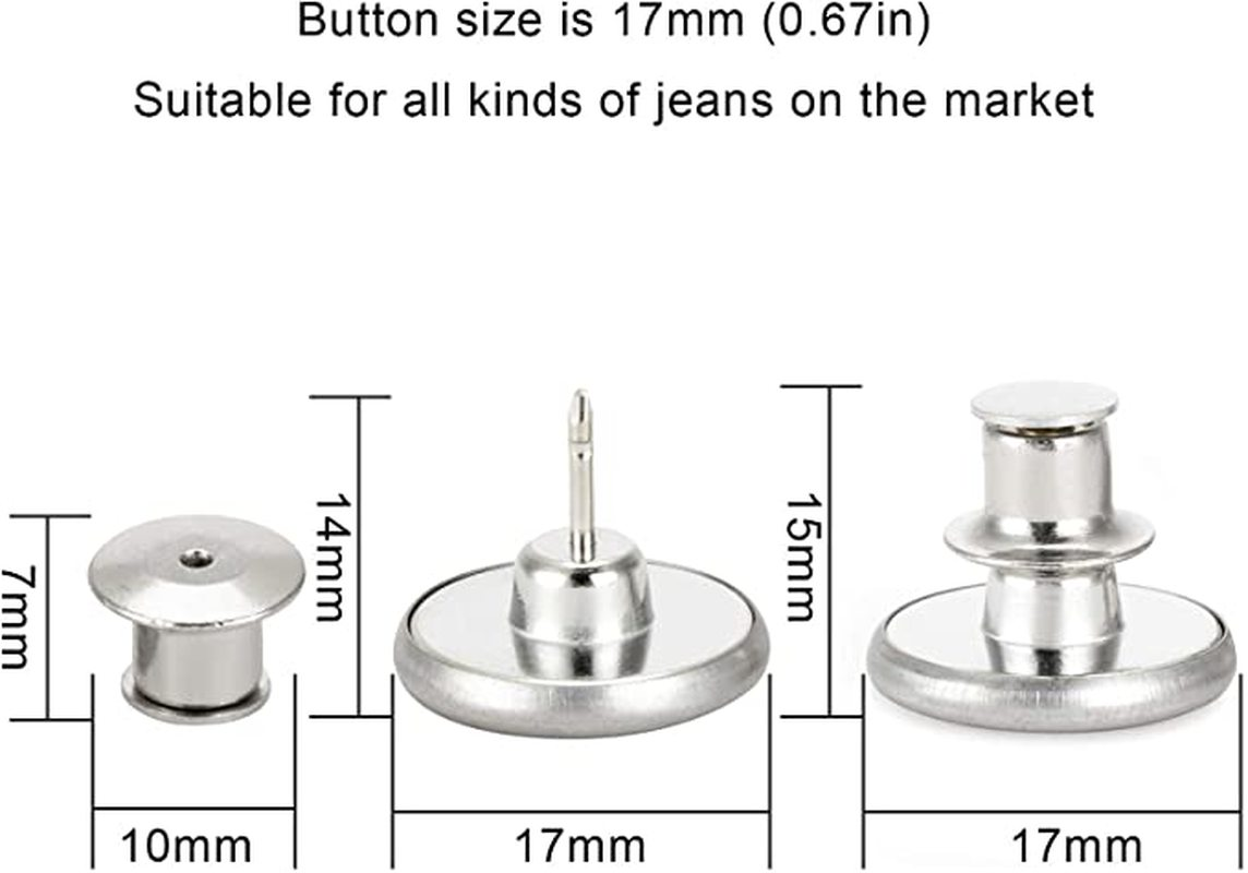  Set 4 Nút Quần Jean Bằng Hợp Kim Tiện Dụng | BigBuy360 - bigbuy360.vn
