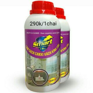 Nước tẩy làm sạch canxi vách kính tắm Smart TK, TẨY KÍNH SIÊU SẠCH